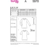 Patron tee-shirt femme - Burda n°5970