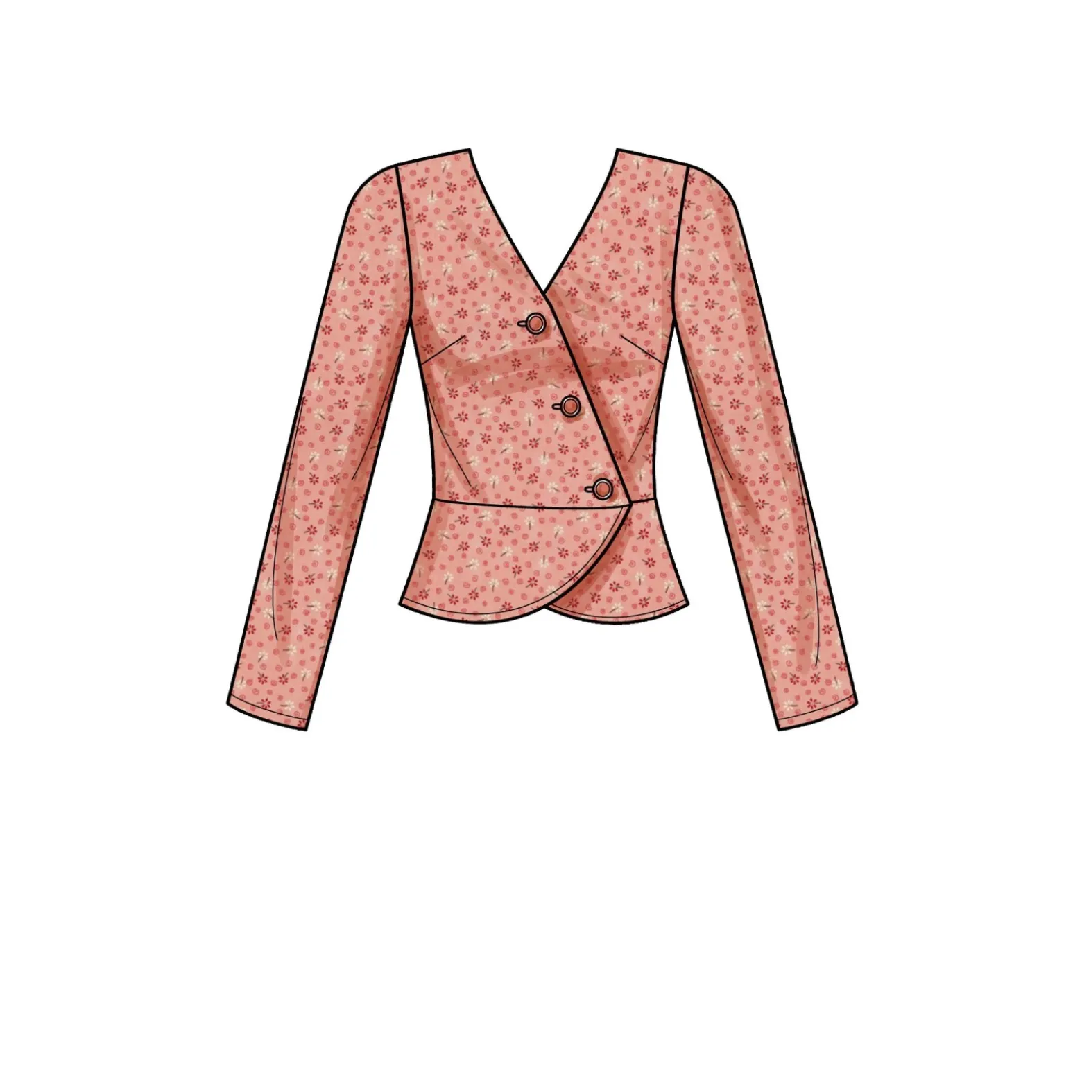 Patron Top cache coeur Femme - New Look 6700