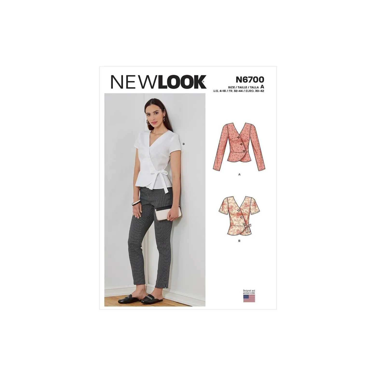 Patron Top cache coeur Femme - New Look 6700