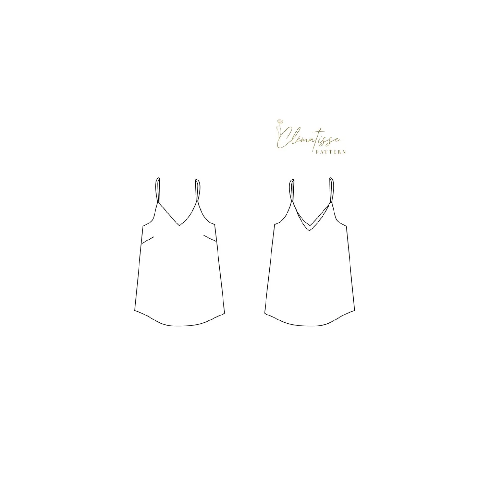 Patron Top Clématisse Pattern - Easy'm