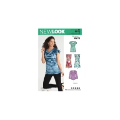 Patron Top Encolure Bénitier Femme - New Look 6577