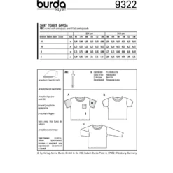 Patron Top Enfant Burda N°9322