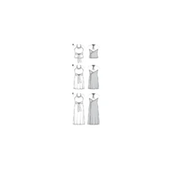 Patron top et robe croisés Femme - Burda n°6118