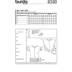 Patron Top Femme Burda N°6330