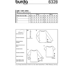 Patron Top Femme Burda N°6328