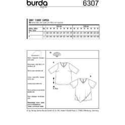 Patron Top Femme Grande Taille Burda N°6307