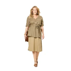 Patron Top Femme Grande Taille Burda N°6306