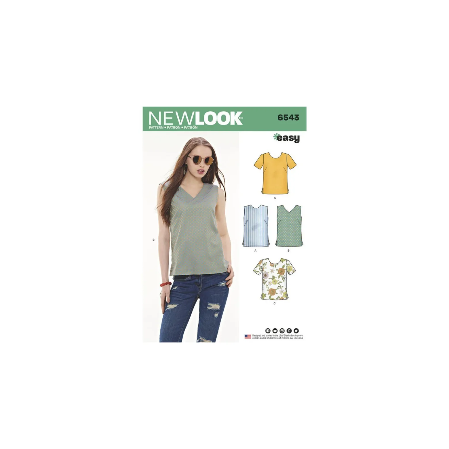 Patron Top Femme - New Look 6543