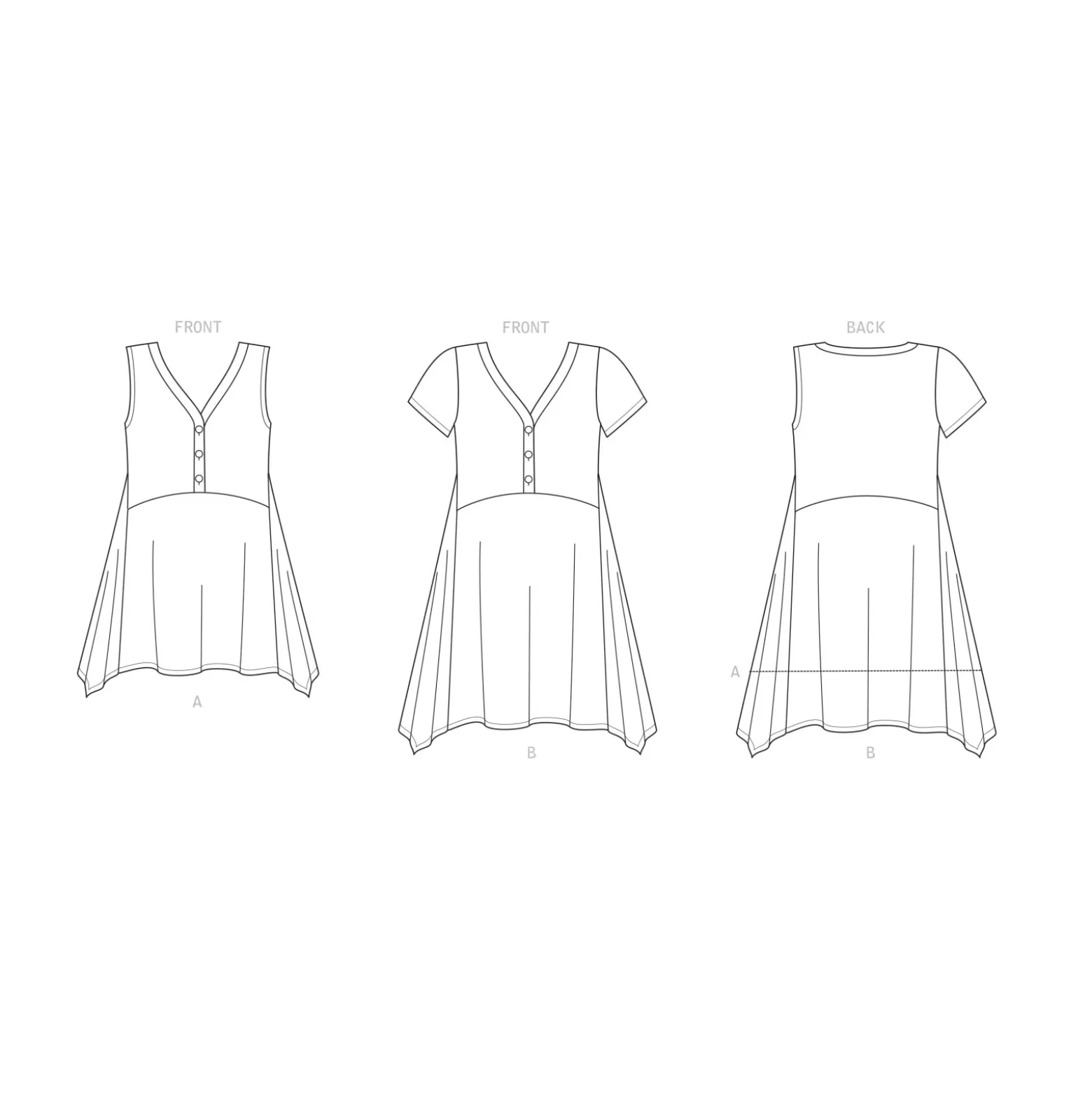 Patron Top Évasé Femme - New Look 6658