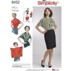 Patron top vintage Femme - Simplicity n°8452