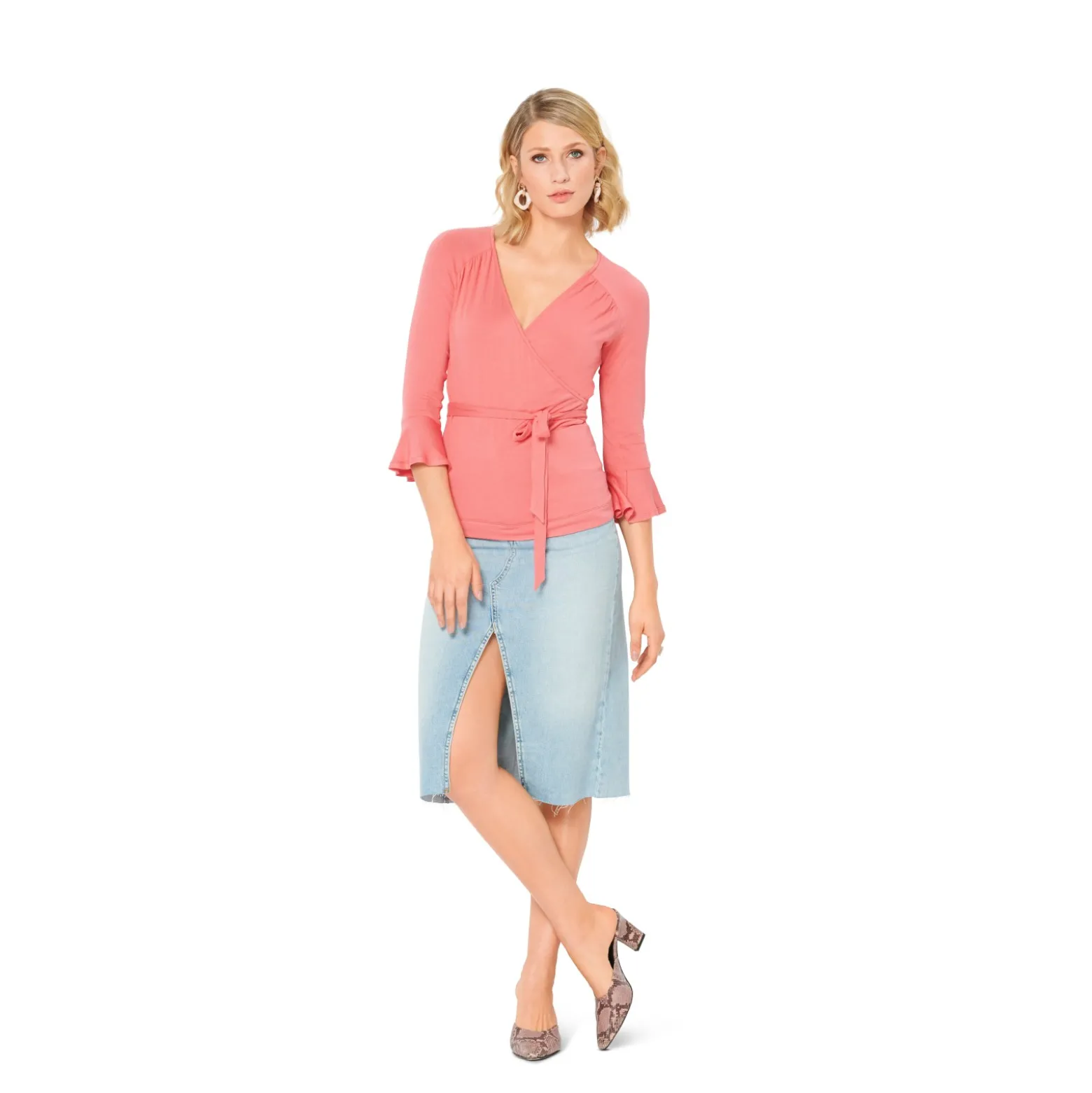 Patron t-shirt cache cœur Femme - Burda n°6145