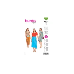 Patron t-shirt et robe asymétriques Femme - Burda n°6119