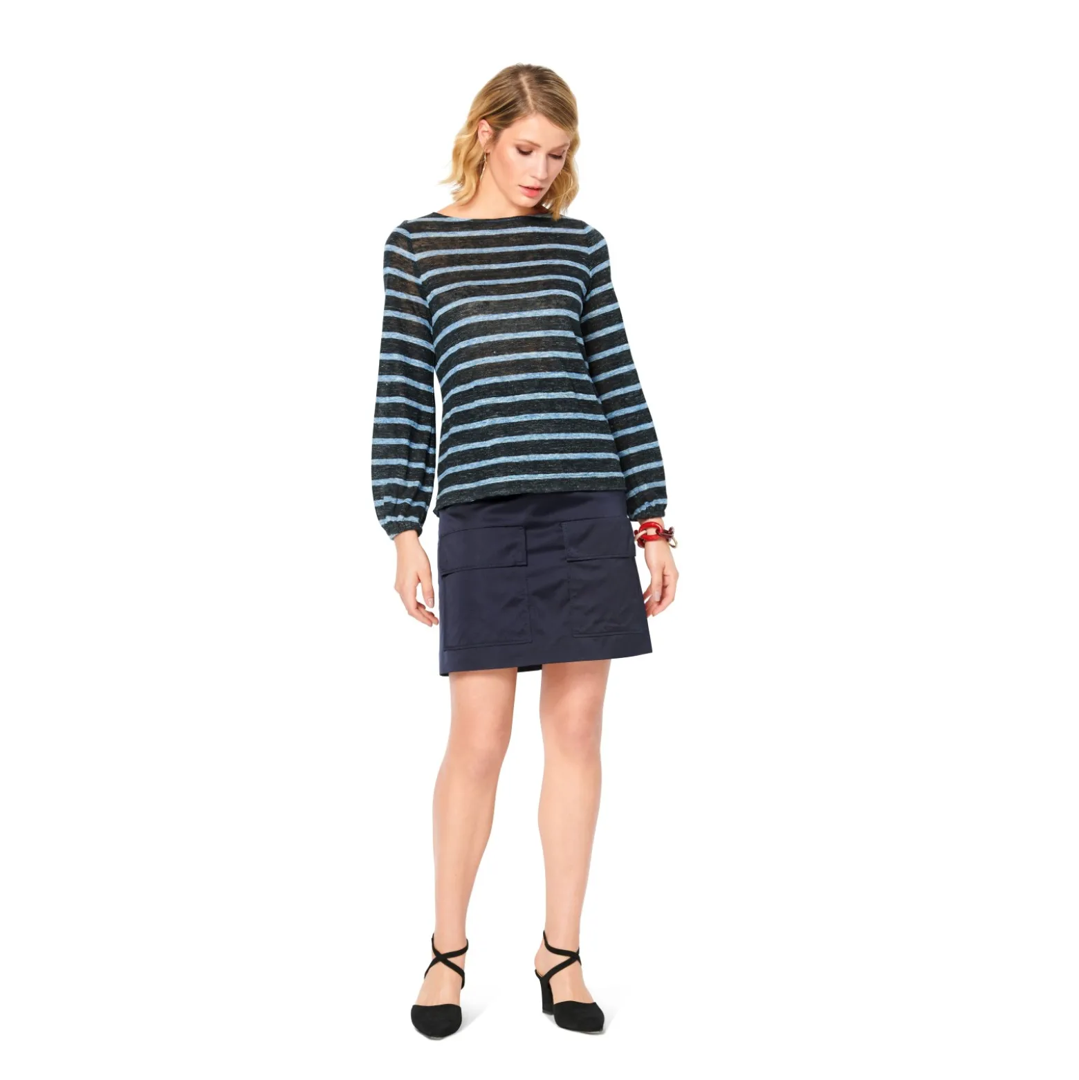 Patron t-shirt manches longues Femme - Burda n°6144