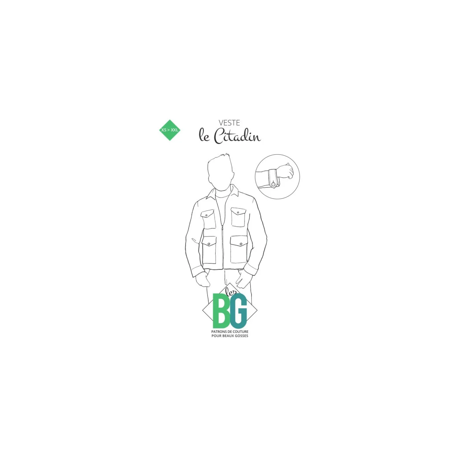 Patron Veste Homme Les BG - Le Citadin