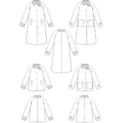 Patron Veste Pardessus Maison Fauve - Roman