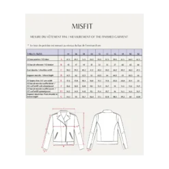 Patron Veste Perfecto Maison Fauve - Misfit