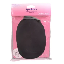 Épaulettes Raglans taille moyenne noires - épaisseur 13 mm - Couture loisirs