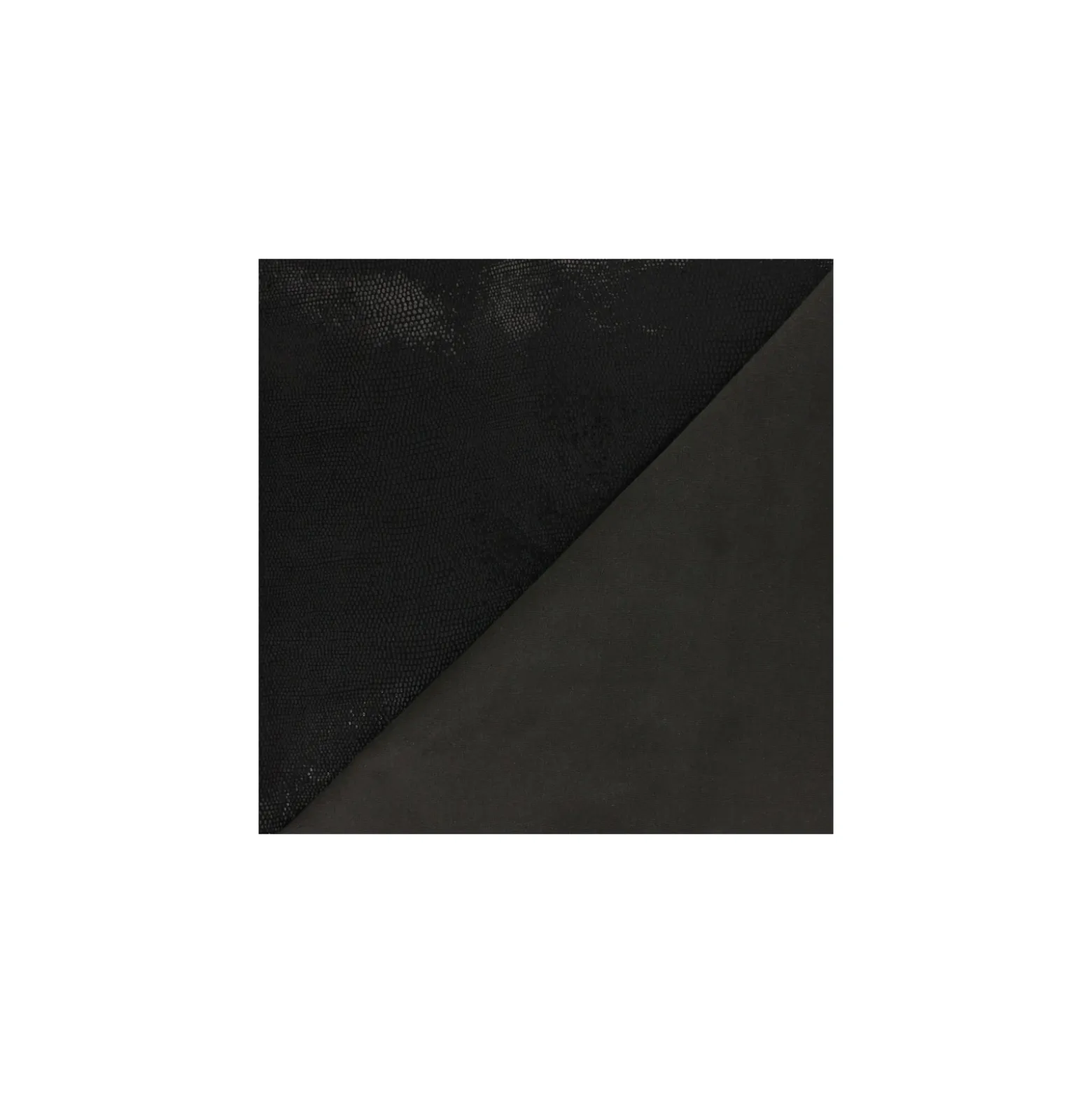 ♥ Peau Cuir Stretch Magisco Lucertola - Noir ♥