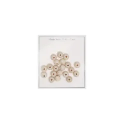 Perles en bois naturel - 12 mm (lot de 20)