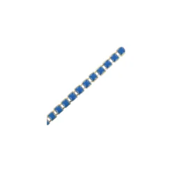 Petite chainette carré bleu x 50cm