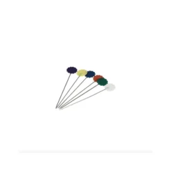 Épingles tête plastique fleur à quilter Bohin - multicolore x 50