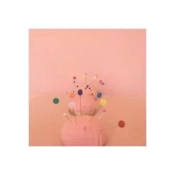 Épingles tête plastique fleur à quilter Bohin - multicolore x 50