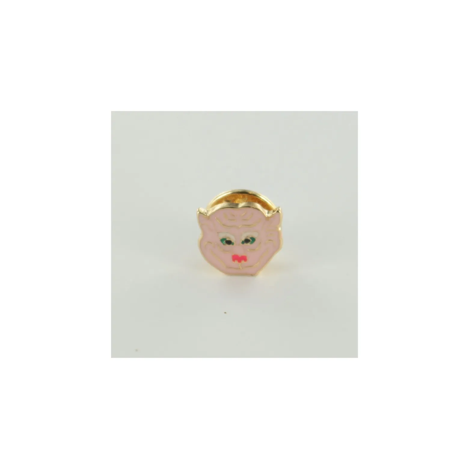 Pin's Tête de tigre- rose