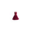 Pompon 20mm avec anneau - pourpre