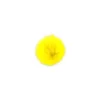 Pompon rond fausse fourrure jaune