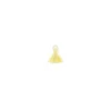 Pompon viscose rayonne 20 mm avec anneau - jaune