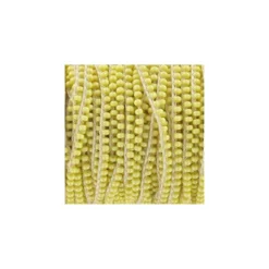 Rocailles verre sur fil Jaune pâle