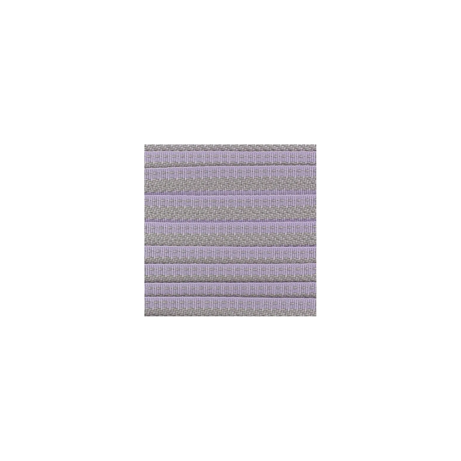 Ruban aspect gros grain Ethnique motif incas parme/gris