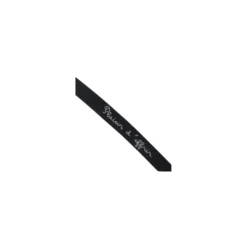 Ruban aspect gros grain expression "Plaisir d'offrir" noir