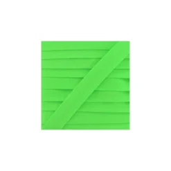 Ruban biais uni fluo vert