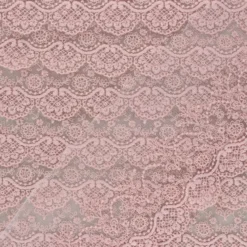 Ruban broderie sur tulle Marise - rose poudré x 50cm