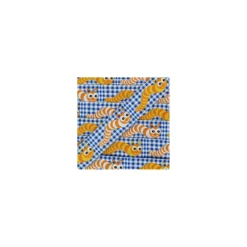 RubanChenille vichy bleu