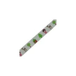 Ruban Daims blanc vert