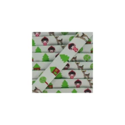 Ruban Daims blanc vert