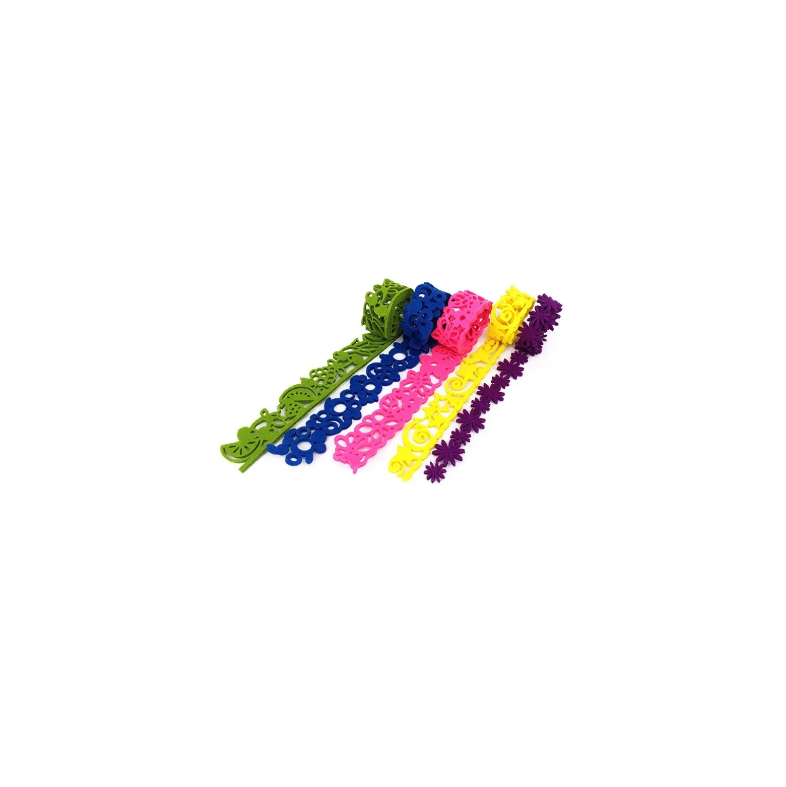 Ruban de Feutrine 50 cm (5 pièces) - Colorful Life
