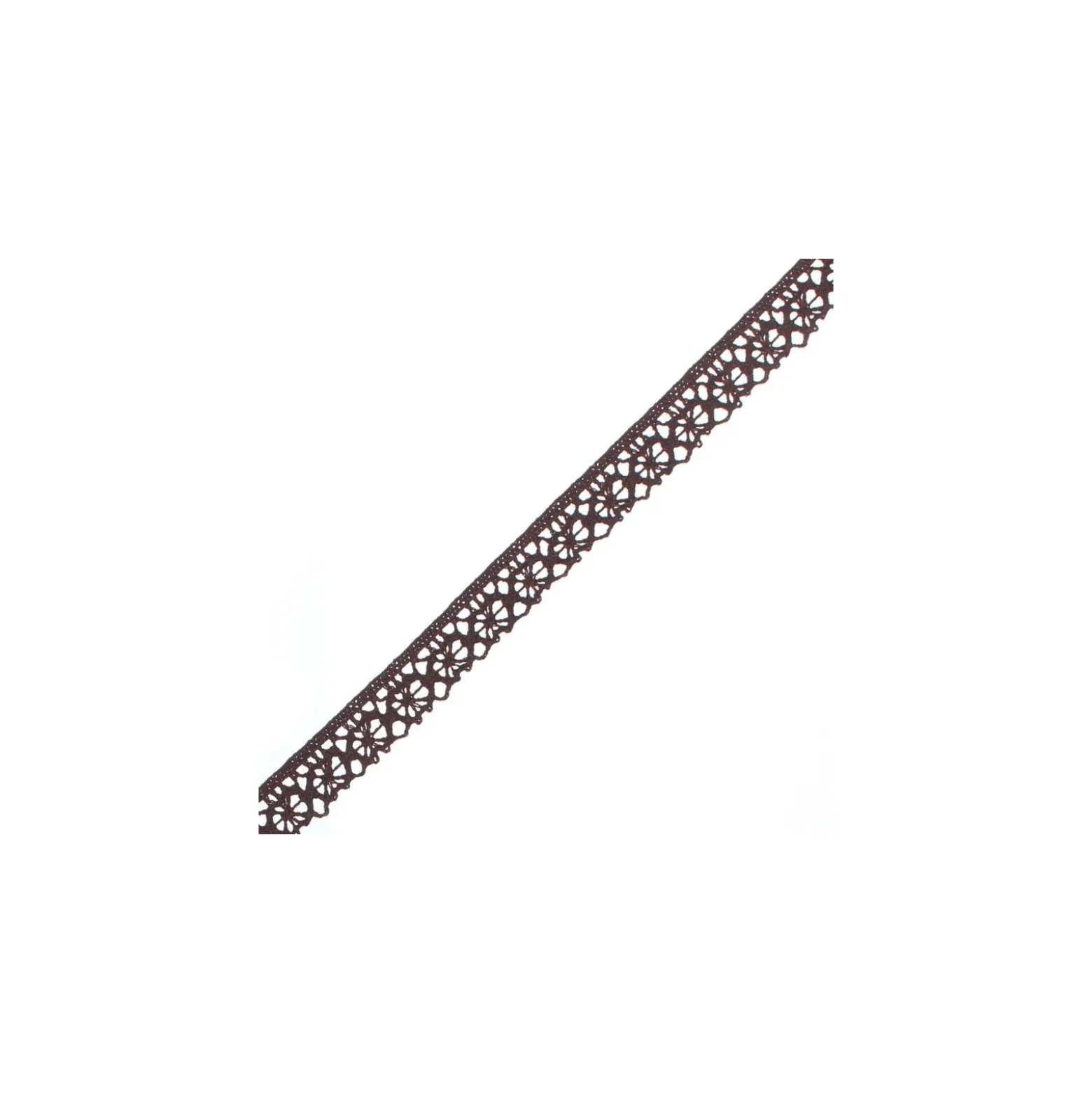 Ruban Dentelle Amélie 15 mm - Chocolat