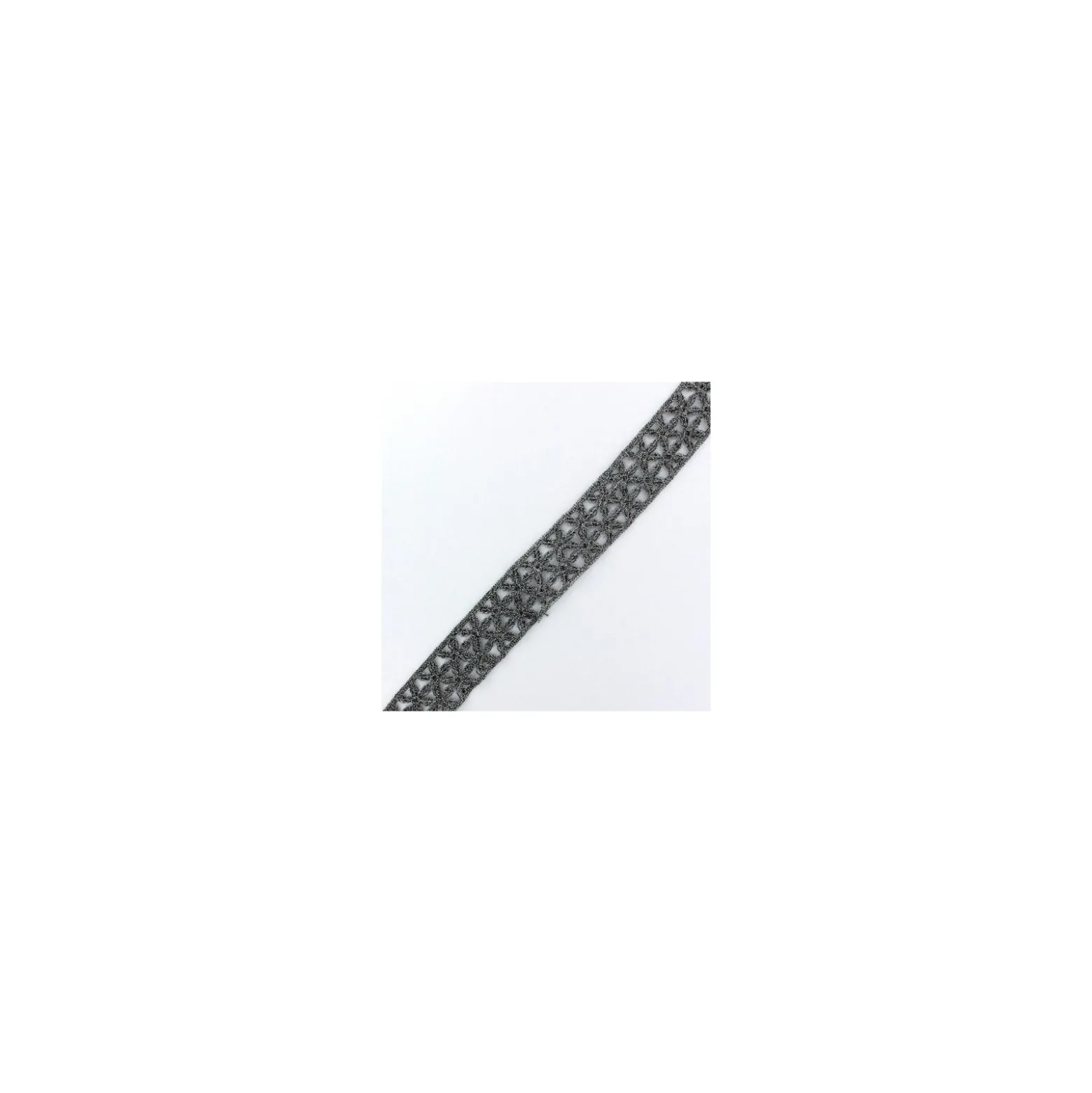 Ruban Dentelle lamé Lys