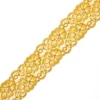 Ruban dentelle élastique Eriya 60 mm - jaune moutarde