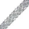 Ruban dentelle élastique Floral 75 mm - gris