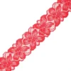 Ruban dentelle élastique Floral 75 mm - rouge