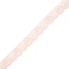 Ruban dentelle élastique Pizzie 30 mm - rose pâle