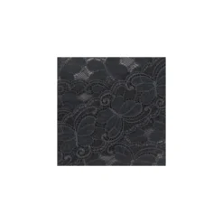 Ruban dentelle papillon élastique gris foncé