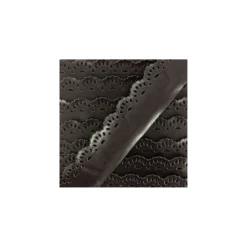Ruban dentelle simili cuir marron
