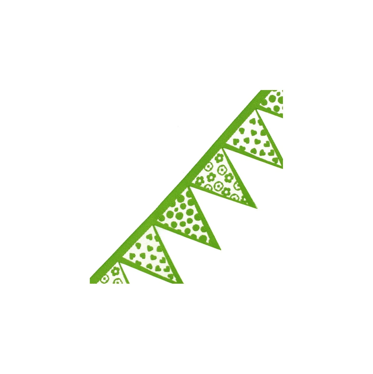 Ruban Fanions vert x 50 cm