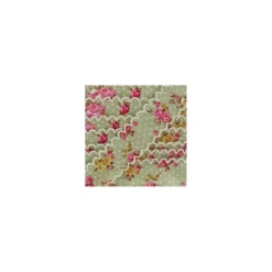Ruban festonné fleurs vert