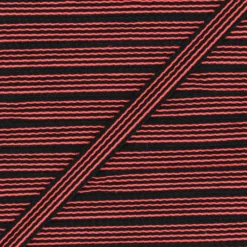 Ruban Flashy Stripes 10mm - rouge fluo